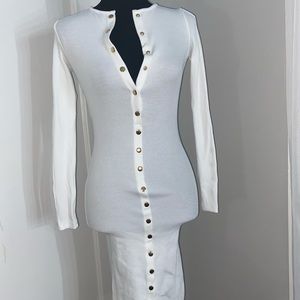 White Button Down Dress